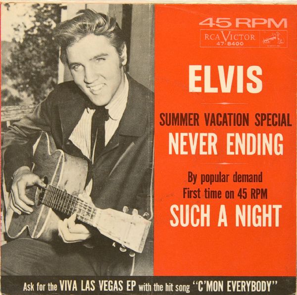 Elvis Presley "Never Ending"/"Such A Night"  45 